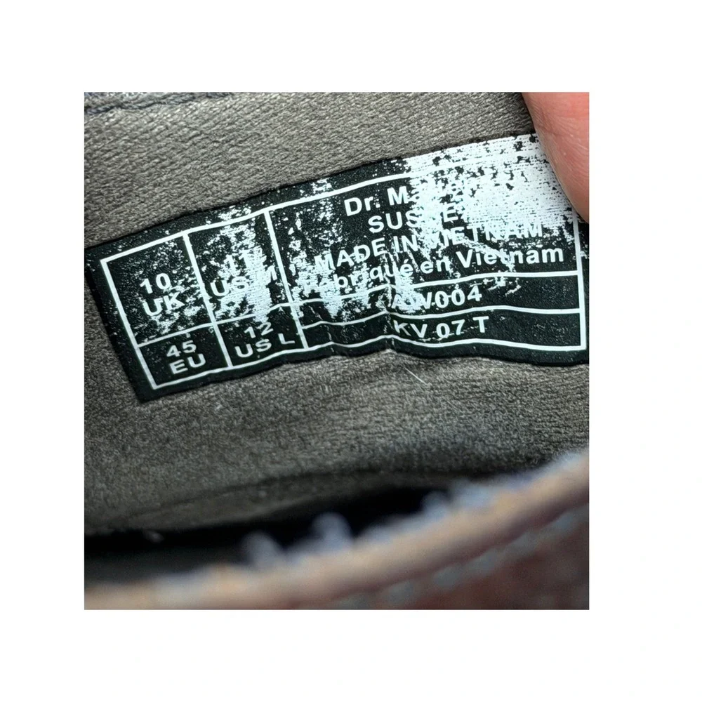 Dr. Martens Industrial Brown Pebbled Leather Chukka Boots Slip Resistant Mens 11